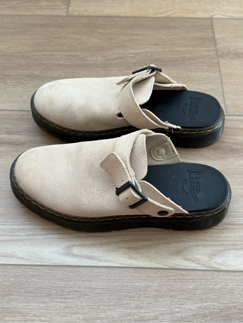 Dr. Martens Jorge II Suede Mules Clogs EU 39 Women’s 8 Brown Beige - Picture 5 of 7